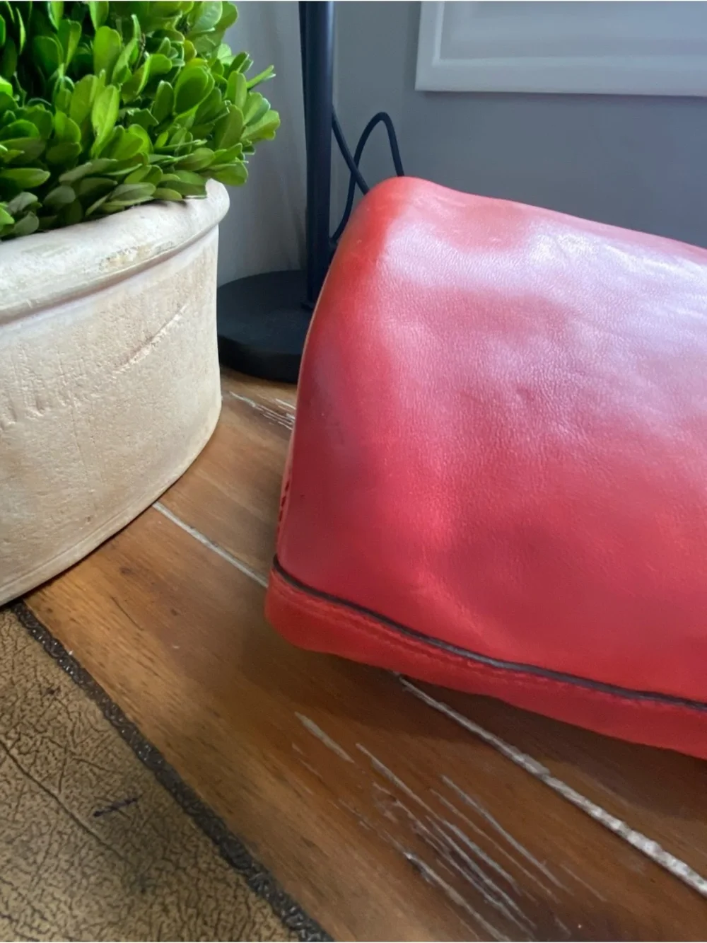 Coach Chili Red Tattersall Bleecker Bucket Bag and Waller Set Bundle Y2K - Picture 10 of 17